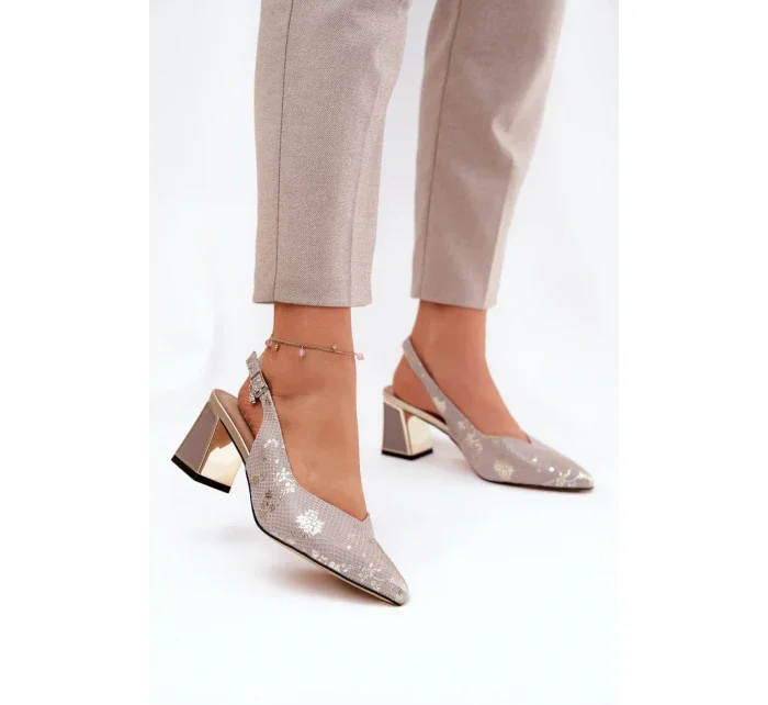 Sandály na podpatku  model 211372 Step in style