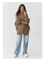 Svetr na zapínání model 217408 Makadamia Svetr na zapínání model 217408 Makadamia