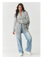 Svetr na zapínání model 217410 Makadamia Svetr na zapínání model 217410 Makadamia