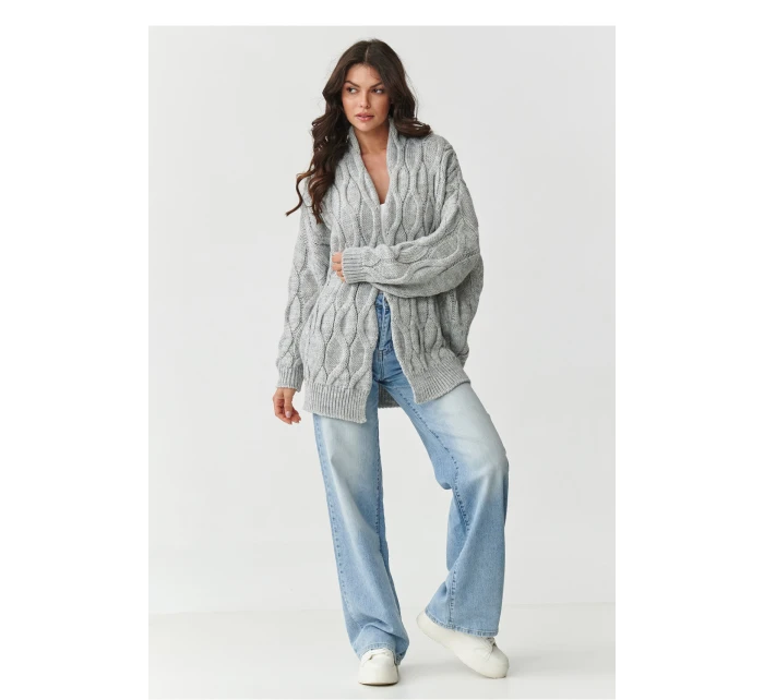 Svetr na zapínání model 217410 Makadamia Svetr na zapínání model 217410 Makadamia