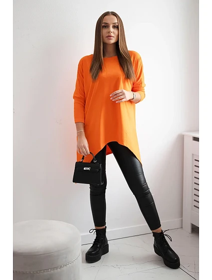 Oversize halenka oranžová