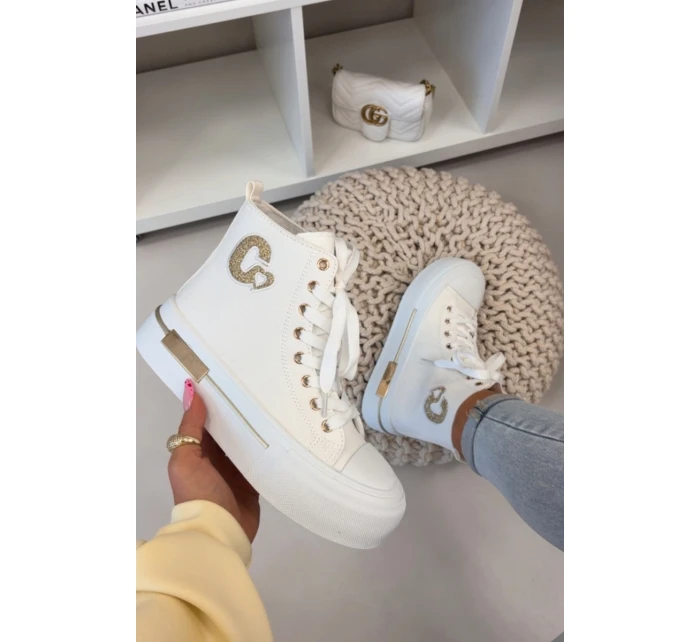 Dámské tenisky na platformě Bílé Meloria