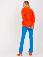 Dámský svetr LC SW model 17650173 oranžový - FPrice Dámský svetr LC SW model 17650173 oranžový - FPrice