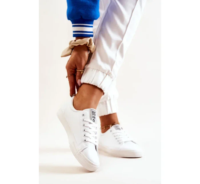 Dámské kožené tenisky Big Star - bílé Dámské kožené tenisky Big Star - bílé