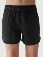 Chlapecké plážové šortky 4F - černé Chlapecké plážové šortky 4F - černé