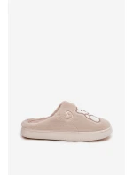 Dámské papuče s kožíškem a motivem medvídka – béžové Noralie Dámské papuče s kožíškem a motivem medvídka – béžové Noralie