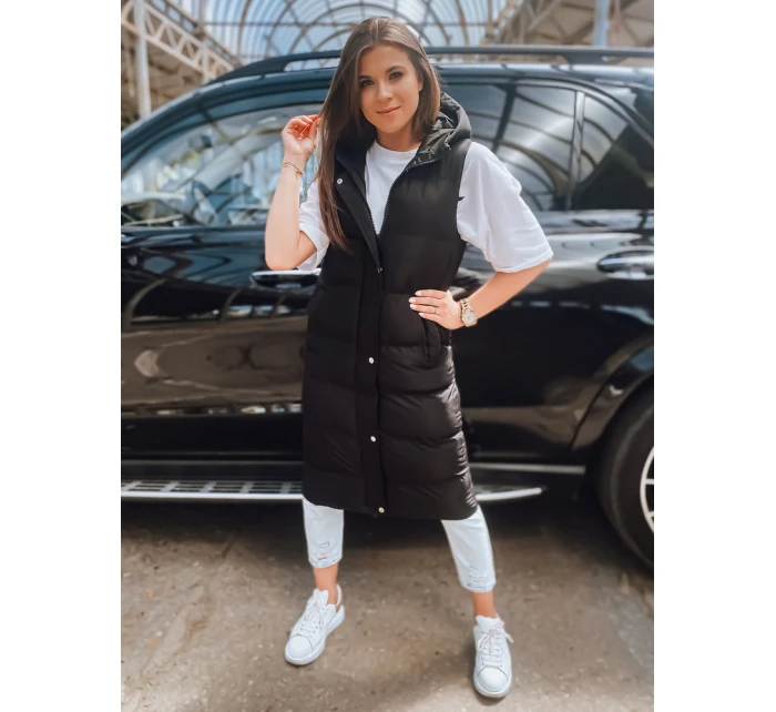 Dámská prošívaná vesta ELLA černá FashionStreet TY3030 Dámská prošívaná vesta ELLA černá FashionStreet TY3030