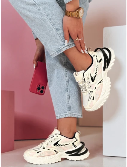 Dámské sportovní tenisky BLAZERO beige FashionStreet ZY0901