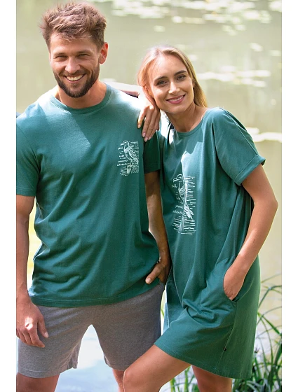 Pánské pyžamo Key MNS 741 A26 cr/r M-2XL Pánské pyžamo Key MNS 741 A26 cr/r M-2XL