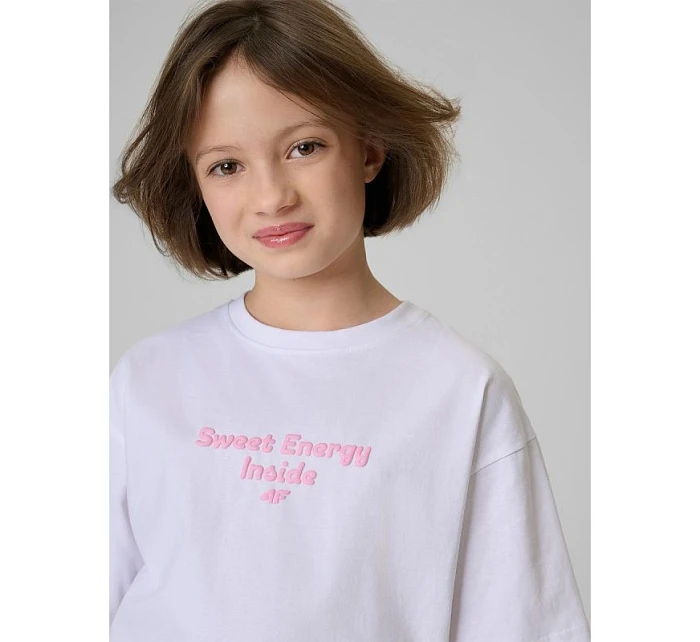 Dívčí volné tričko s potiskem 4F model 22088574 - Hikvision