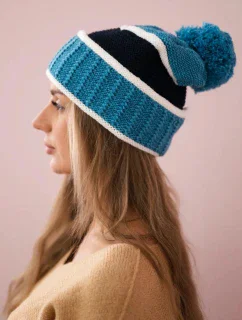 Dámská čepice Kinga K297 tyrkysová+zelená