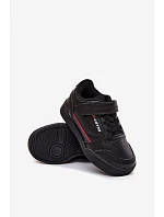 Dětské boty Sneakers na suchý zip LOTTO NANDU 2600310K Černé Dětské boty Sneakers na suchý zip LOTTO NANDU 2600310K Černé