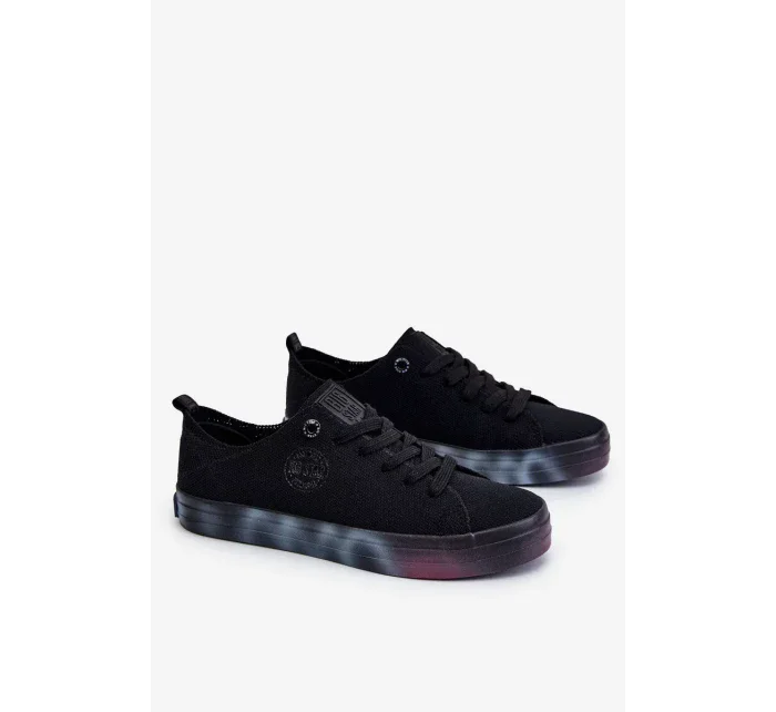 Dámské tenisky s barevnou platformou Big Star LL274239 Černá