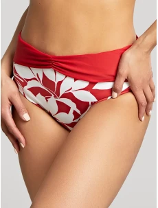 Dámský spodní díl plavek Oasis SW1587 Červená s bílou - Panache