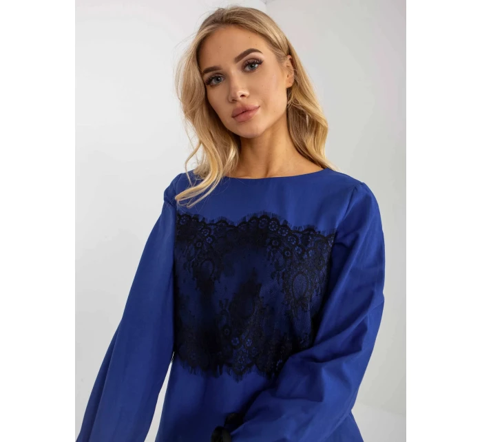 Dámská halenka model 20847149 Královská modř s černou - FPrice