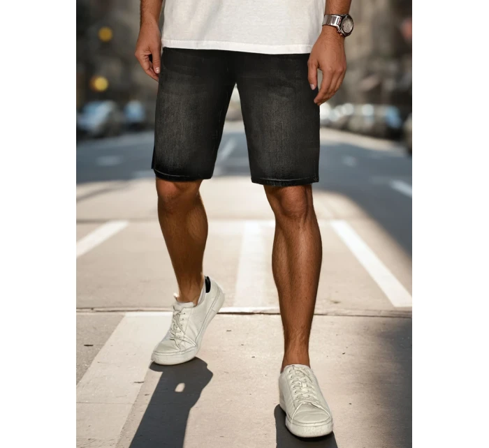 Pánské džínové šortky černé FashionStreet SX2500