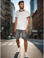 Pánské šedé šortky model 21988477 - Dstreet Pánské šedé šortky model 21988477 - Dstreet