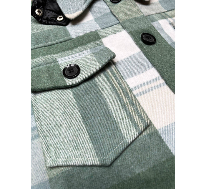 Zelená dámská košilová bunda model 18359824 - Ann Gissy