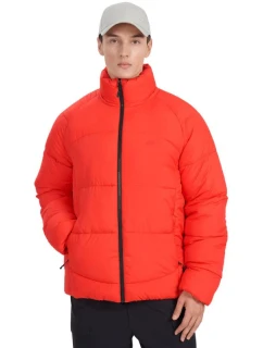 Pánská péřová bunda 4F M0707 červená 4FRAW25TDJAM0707 62S pánské