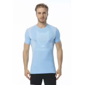 Pánské funkční tričko s krátkým rukávem model 15070698 modrá Barva: Světle modrá, Velikost: - IRON-IC Pánské funkční tričko s krátkým rukávem model 15070698 modrá Barva: Světle modrá, Velikost: - IRON-IC