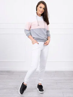 pruhovaná sada růžová model 18742395 - K-Fashion