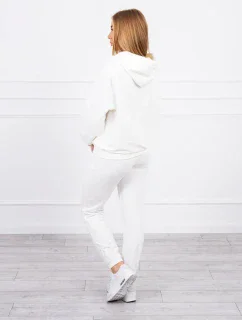 Tepláková souprava s kapucí ecru