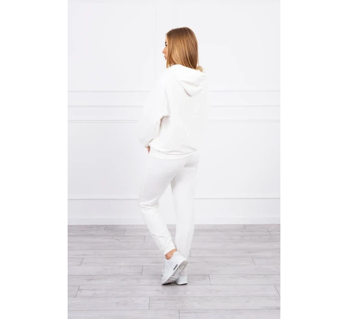 Tepláková souprava s kapucí ecru Tepláková souprava s kapucí ecru