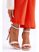 Módní sandály Beige béžové model 21612457 - VINCEZA
