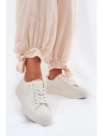 Dámské Tenisky Z Eko Kůže Big Star RR274A297 Světle Béžové Dámské Tenisky Z Eko Kůže Big Star RR274A297 Světle Béžové