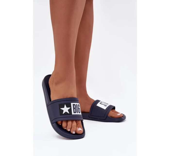 Dámské pantofle Big Star tmavě model 21708655 - Big Star Shoes Dámské pantofle Big Star tmavě model 21708655 - Big Star Shoes