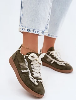 Dámské tenisky s krajkou zelené model 22107037 - Boto