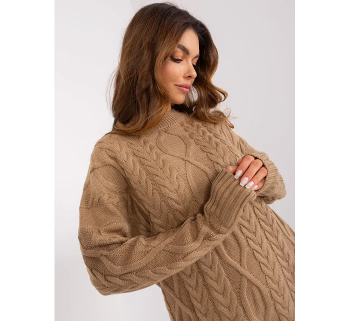 Sukienka LC SK ciemny bezowy model 20129353 - FPrice Sukienka LC SK ciemny bezowy model 20129353 - FPrice