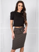 Sukně RV SD 4793 1.32 tmavá khaki