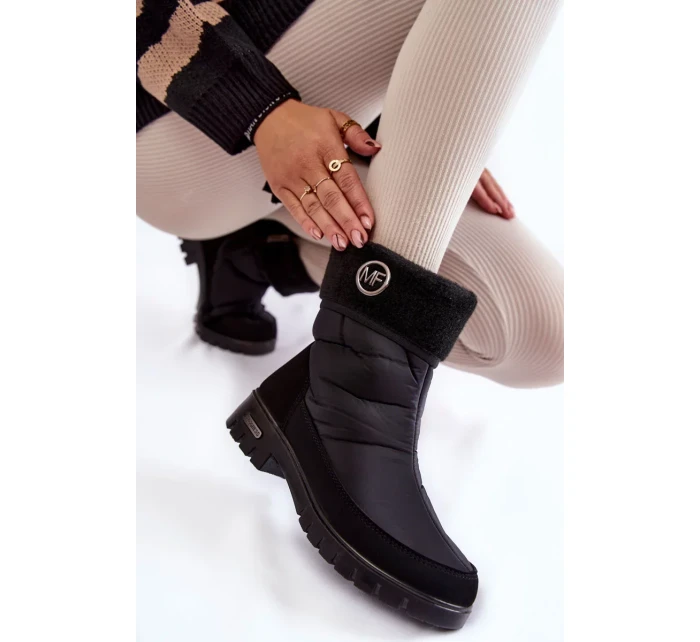 Dámské Módní zateplené sněhule Progress PROGJ-21-13 Černé