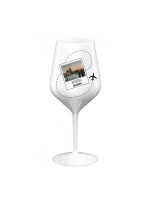 Vlastní text na cestovatelskou nerozbitnou sklenici