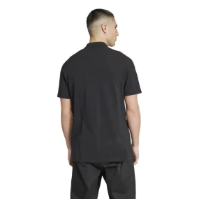 Pánské polo tričko Manchester United M IT4165 Černá vzor - Adidas