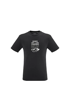 Tričko MILLET CDG CHAMONIX LOGO TS SS M černé