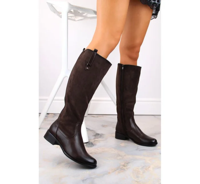 Jezzi W JEZ410B hnědé zateplené boty