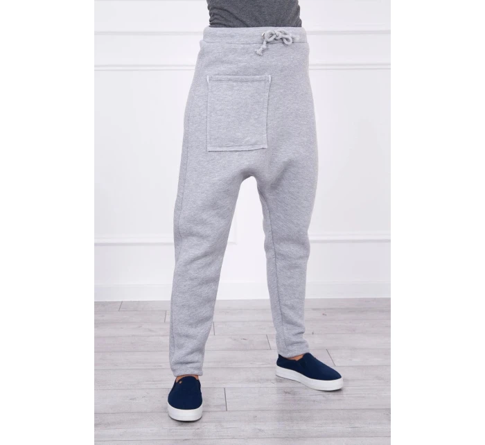 Šedá souprava kalhot baggy Šedá souprava kalhot baggy