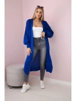 Svetr dlouhý kardigan chrpově modrá