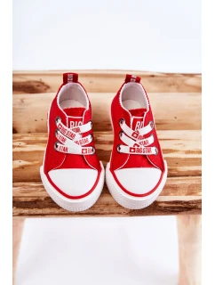 Dětské látkové tenisky BIG STAR KK374051 červená