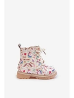 Dětské zateplené boty se zipem béžové model 21678604 - Boto