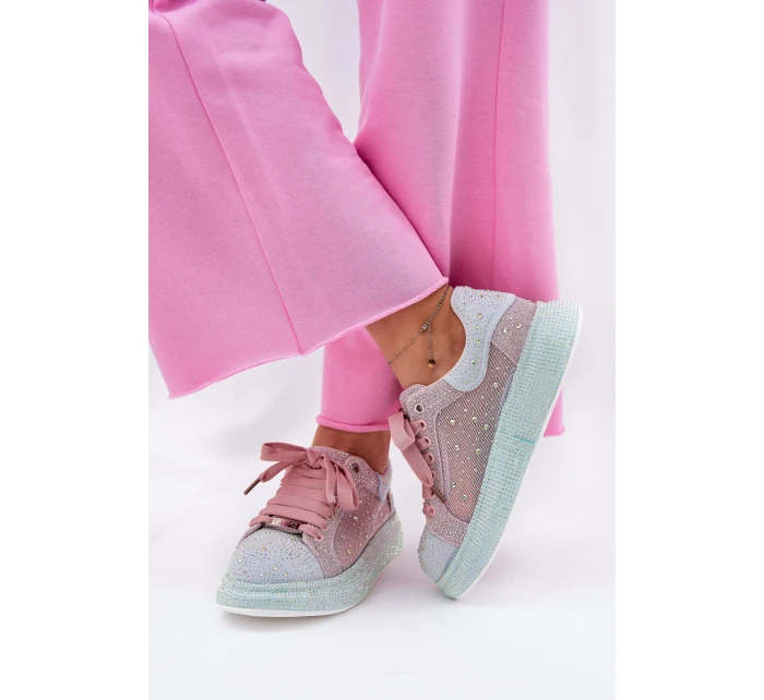 Zdobené sneakersy na platformě GOE RR2N4009 Multikolor