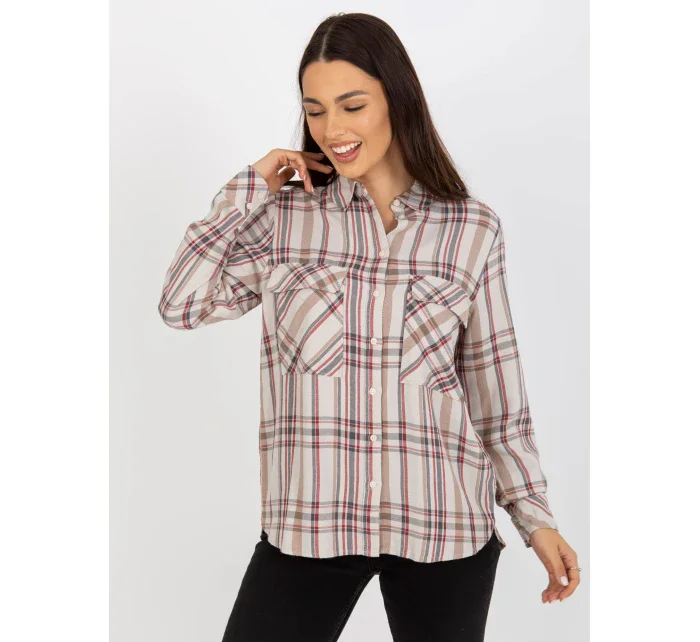 Halenka D70039Z11082A světle béžová Halenka D70039Z11082A světle béžová