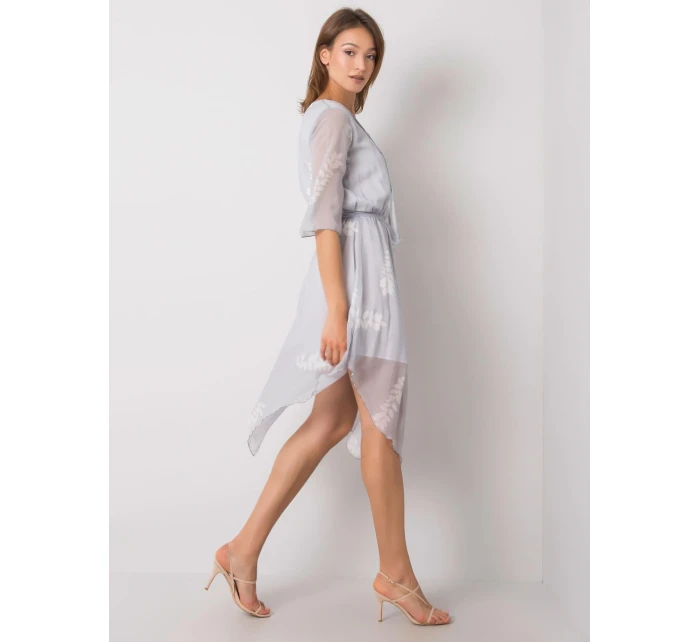 Šaty LK SK 508085.77P světle šedá