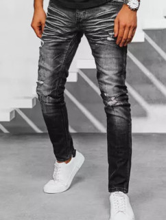 Černé pánské džínové kalhoty Dstreet UX3949