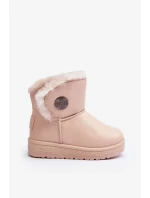 Dětské sněhule zateplené kožešinou Béžová Big Star