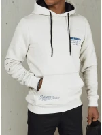 Pánská mikina s kapucí světle šedá model 21976042 - Dstreet Pánská mikina s kapucí světle šedá model 21976042 - Dstreet