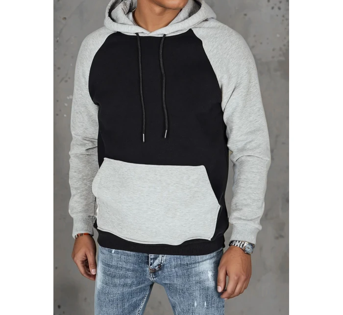 Pánská základní mikina s kapucí černá Dstreet model 21985961 - FashionStreet
