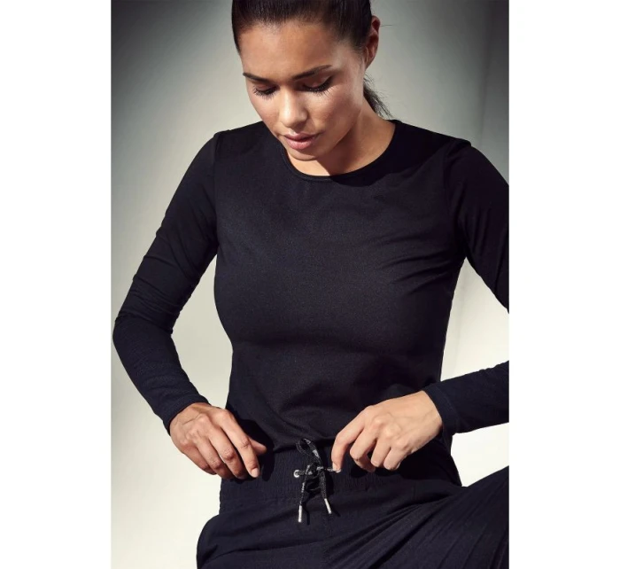 CASALL Essential Mesh Detail Tričko s dlouhým rukávem černé